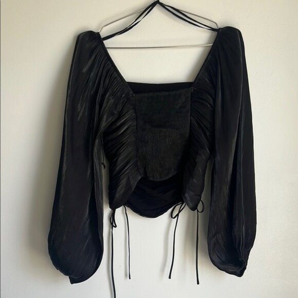 Line & Dot Peyton Blouse in Black - XS - Picture 6 of 8